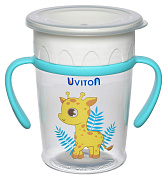 Поильник-непроливайка Uviton тренировочный 0274 жираф