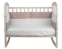 Борт в кроватку Alis День и ночь Бежевый
