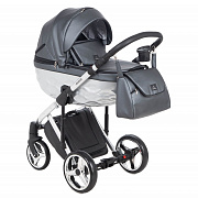 Детская коляска Adamex Chantal Star Collection 3 в 1 STAR103 черный + серебро