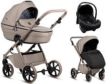 Детская коляска Tutis Uno 6 Plus Essential collection 3 в 1 с автокреслом Elo Lux EduSky Black 1602172 Taupe