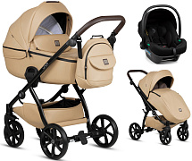 Детская коляска Tutis Uno 5 Plus Leather collection 3 в 1 1402167 Caramel