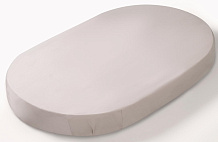 Простыня Perina Oval на резинке ПРО-125х75 Жемчужно-серый