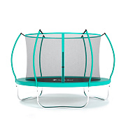 Батут с защитной сеткой Perfetto Sport Premium Moving 8 диаметр 2,4 м зеленый