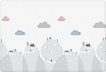 Детский коврик Parklon Pure Soft 190x130x1.2 см Монстера/Холмы