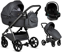 Детская коляска Tutis Uno 5 Plus Leather collection 3 в 1 1402166 Licorice