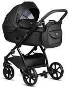 Детская коляска Tutis Uno 5 Plus Leather collection 2 в 1 1402699 Jet Black