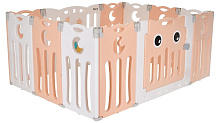 Детский ограждение-манеж Pituso Сова без шаров 143х106х63 Персик/бел.