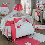 Комплект постельного белья Kidboo Elephants 3 предмета Pink