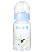 Бутылочка Uviton стандартное горлышко 125 мл 0114 голубой