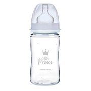 Бутылочка для кормления Canpol Babies Royal Baby c широким горлом 240 мл 35/234 голубой