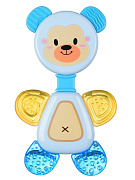 Прорезыватель-погремушка Uviton Flexy Bear 0276 голубой