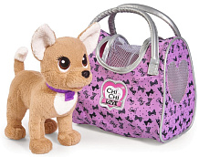 Плюшевая собачка Simba Chi-Chi love Путешественница с сумкой-переноской 20 см 5893124