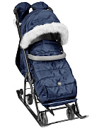 Детские санки-коляска Nika Наши Детки 7-5SК НД7-5SК/ТС темно-синий