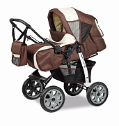 Детская коляска Alis Amelia I Аm 02 коричневый+св.бежевый