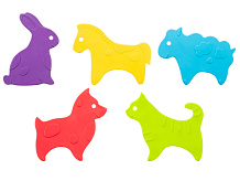 Антискользящие мини-коврики Roxy-Kids 5 шт мультиколор