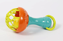 Погремушка Uviton Волшебный шарик 0063 бирюзовая чаша/оражевый