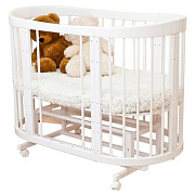 Детская кроватка-трансформер Красная звезда Паулина-2 С-422 8 в 1 белый