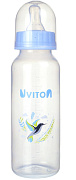 Бутылочка Uviton стандартное горлышко 250 мл голубой
