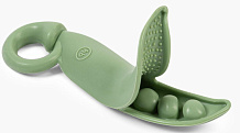 Прорезыватель Happy Baby Горошек силиконовый 20035 olive