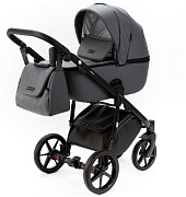 Детская коляска Adamex Nola Deluxe 2 в 1 N-SA32 (СЕРАЯ КОЖА)