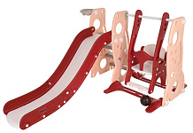 Горка-Комплекс Pituso Шаттл горка,качели,баскет.кольцо Red/Красный
