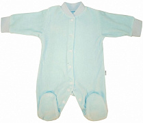 Комбинезон Папитто велюр однотонный И53-526 голубой 62