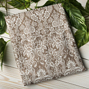 Простыня AmaroBaby на резинке бязь 125х75 см дамаск кофе