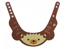 Детский защитный козырек Roxy-Kids для мытья головы коричневый (ёжик)