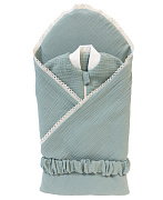 Набор муслиновых изделий Lappetti Плед-конверт,Кокон ЧЗ 3 мята