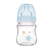 Бутылочка для кормления Canpol Babies Newborn Baby c широким горлом 120 мл, 0+ 35/216 голубой