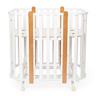 Кроватка-трансформер Vikalex Сканди маятник на колёсах