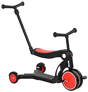 Трехколесный самокат Pituso HD-200B, родительская ручка, 5 в 1 Red/Красный