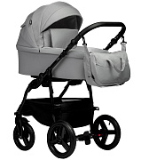 Детская коляска Indigo Impulse Eco 2 в 1 Ie04 св.серая кожа/св.серый