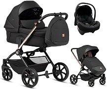 Детская коляска Tutis Gio Plus 3 в 1 с автокреслом Elo Lux EduSky Black 1552135 Nero
