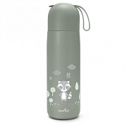 Детский термос Nuvita с силиконовой ручкой 4435, 400 мл серый