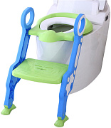 Детское сиденье для унитаза Pituso с лесенкой и ручками 16018B Зеленый GREEN