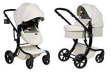 Детская коляска трансформер Aimile Spring молочный