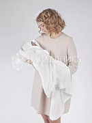 Конверт-плед НаследникЪ Выжанова 95х95 01035-02005 ЧЗ зайка серый