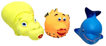 Игрушки для купания Uviton Дельфин, Бегемотик, Рыбка 3 шт 0085/01