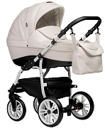 Детская коляска Indigo Indigo Special New 2 в 1 Is01 белая кожа