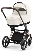 Коляска для новорожденных Cybex Priam IV Rosegold Off White