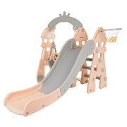 Горка-Комплекс Pituso Замок горка,качели,звук. L-DT03 Бежевый/серый