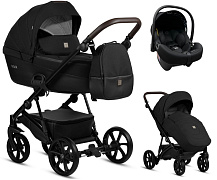 Детская коляска Tutis Viva 5 Plus Essential 2024 3 в 1 с автокреслом Elo Lux EduSky Black 1452070 Caviar