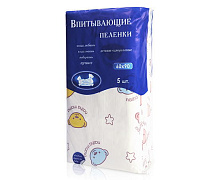 Пеленки впитывающие гигиенические одноразовые Наша мама, 60х90 см, 5 шт