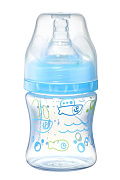 Бутылочка антиколиковая BabyOno c широким горлышком 120 мл небесный