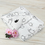 Пододеяльник AmaroBaby на молнии поплин 147х112 см овечки