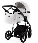 Детская коляска Adamex Mobi Deluxe New 3 в 1 MN-SA1 (БЕЛАЯ КОЖА)