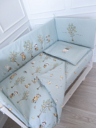 Комплект постельного белья Lappetti Village 3 предмета 3138/1 голубой