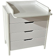 Детский пеленальный комод Антел Solnyshko 12 ЛДСП 800/4 белый/белый