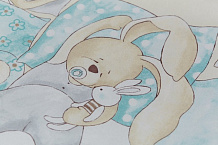 Комплект постельного белья Lappetti Сони 3 предмета бирюзовый